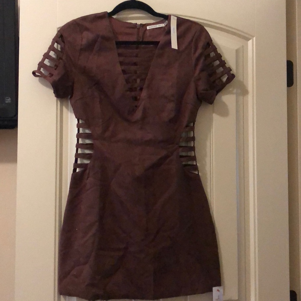 Suede dress